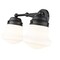 Z-Lite Vaughn 2 Light Vanity, Matte Black & Matte Opal 735-2V-MB - alternate 5